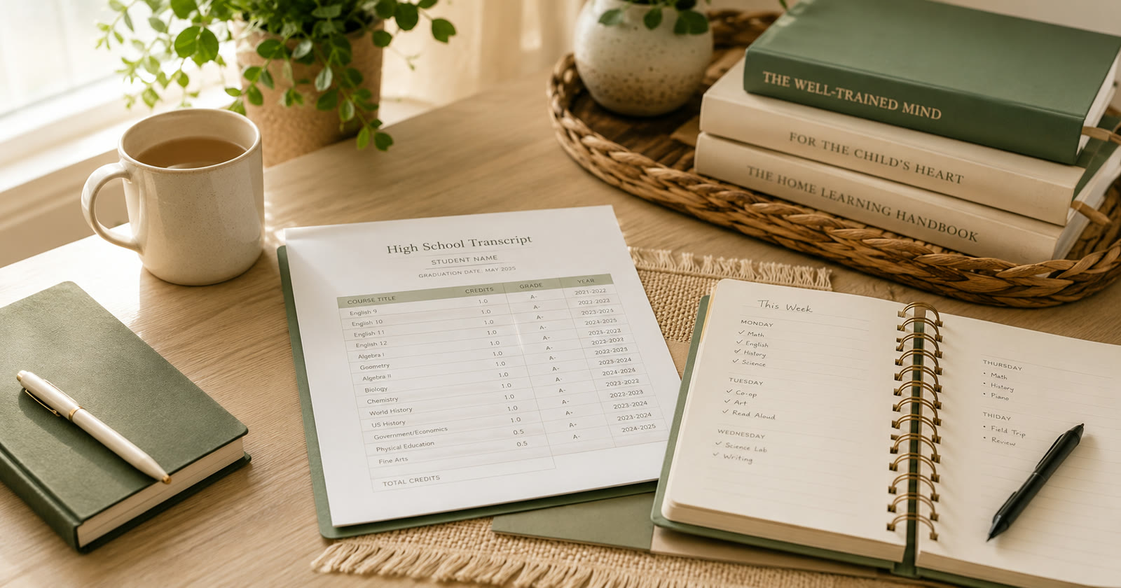 how to make a homeschool transcript